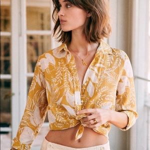 Sézane Pierro Shirt, yellow